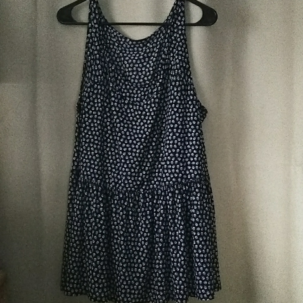 Skull design long summer shirt